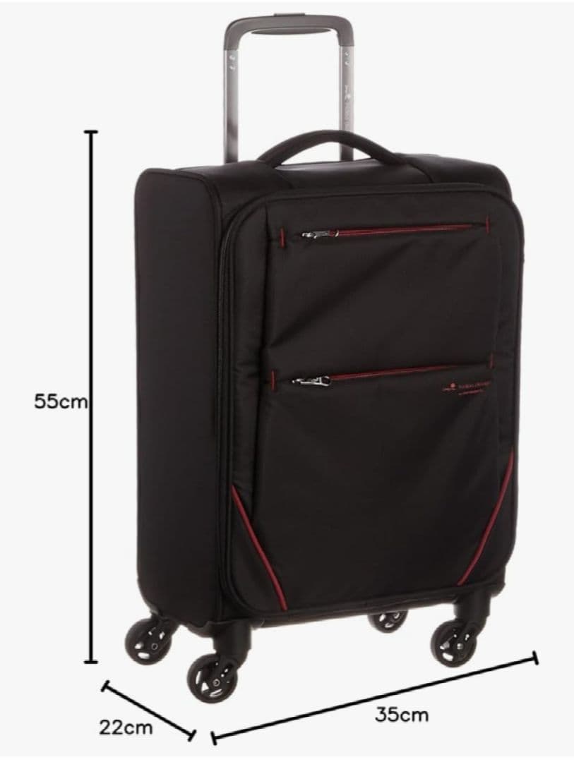 HIDEO WAKAMATSU ソフトフライ 26L ブラック　キャリーケース