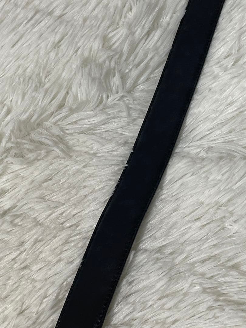 CELINE セリーヌ トリオンフ 本革　レザーベルト ブラック　イタリア製