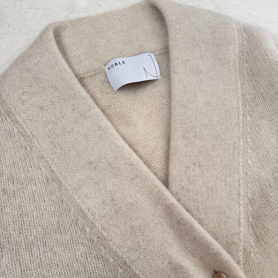 24AW NOBLE ヤク ダブルボタンニットカーディガン 金ボタン