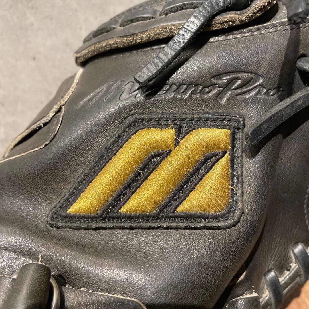 ミズノプロ 旧ロゴ 軟式用 キャッチャーミット ブラック