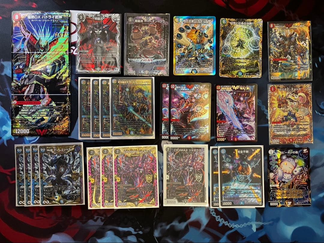 デュエマカード　引退品　【 レアカード＋6デッキ＋デッキボックス3個 】