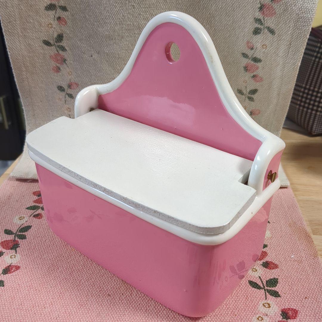 内藤ルネ ルネの陶器 フランス台所　アルメットキャニスター　昭和レトロ