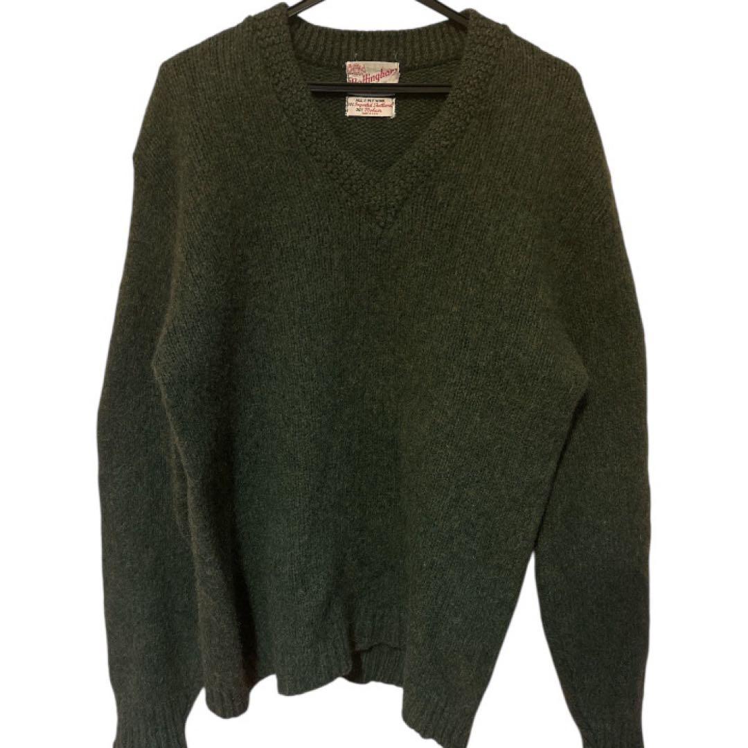 ミ*ス様 60s vintage mohairモヘアー　Vネック セーター　カー