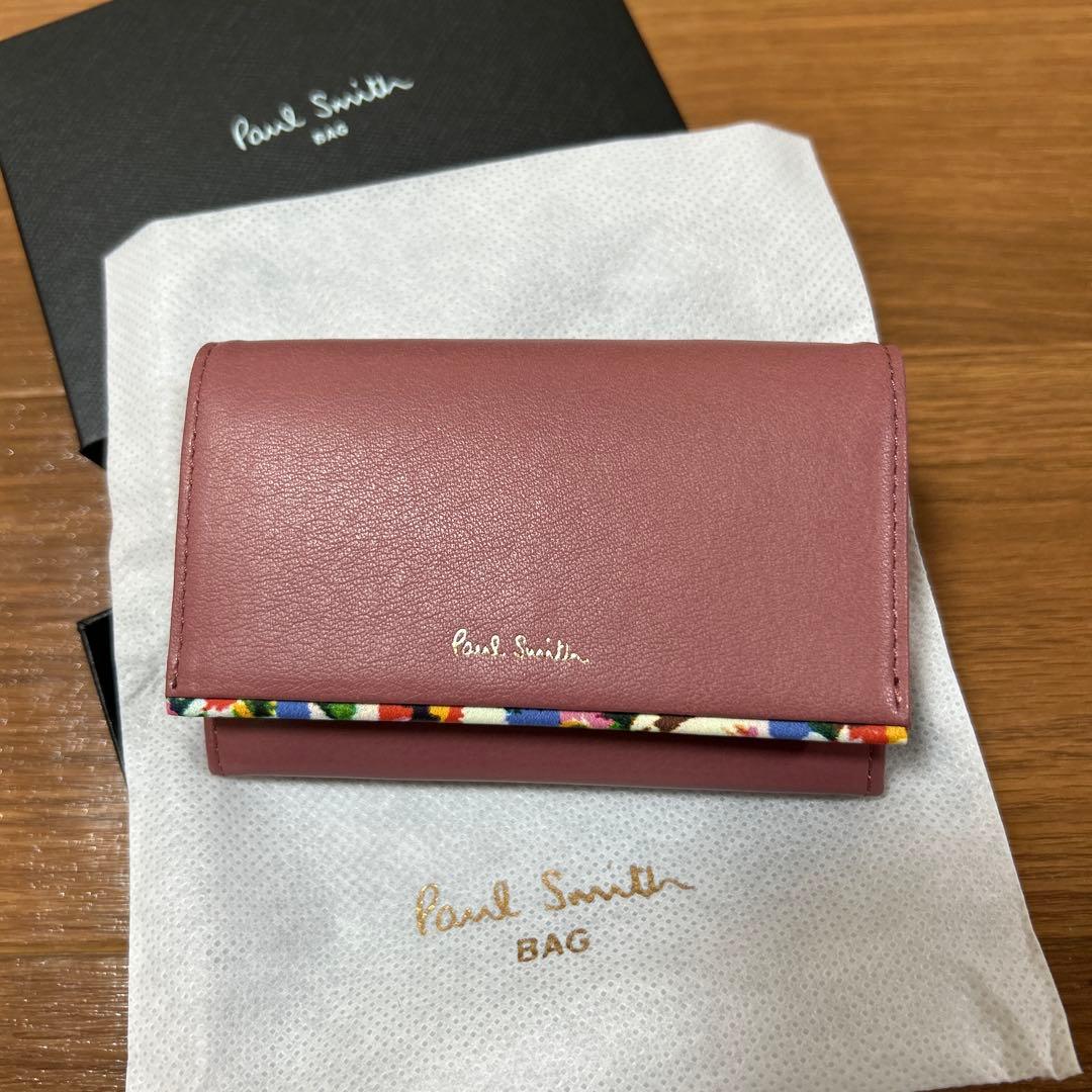 Paul Smith ピンク レザー 名刺入れ BPW562
