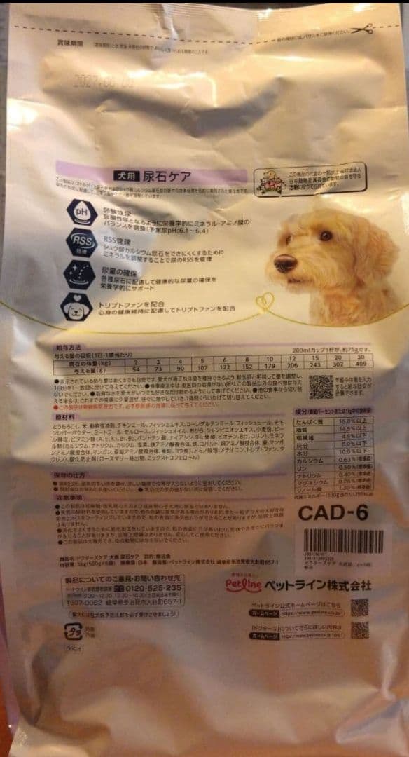 ドクターズケア 犬用 尿石ケア 3kgX2袋セット