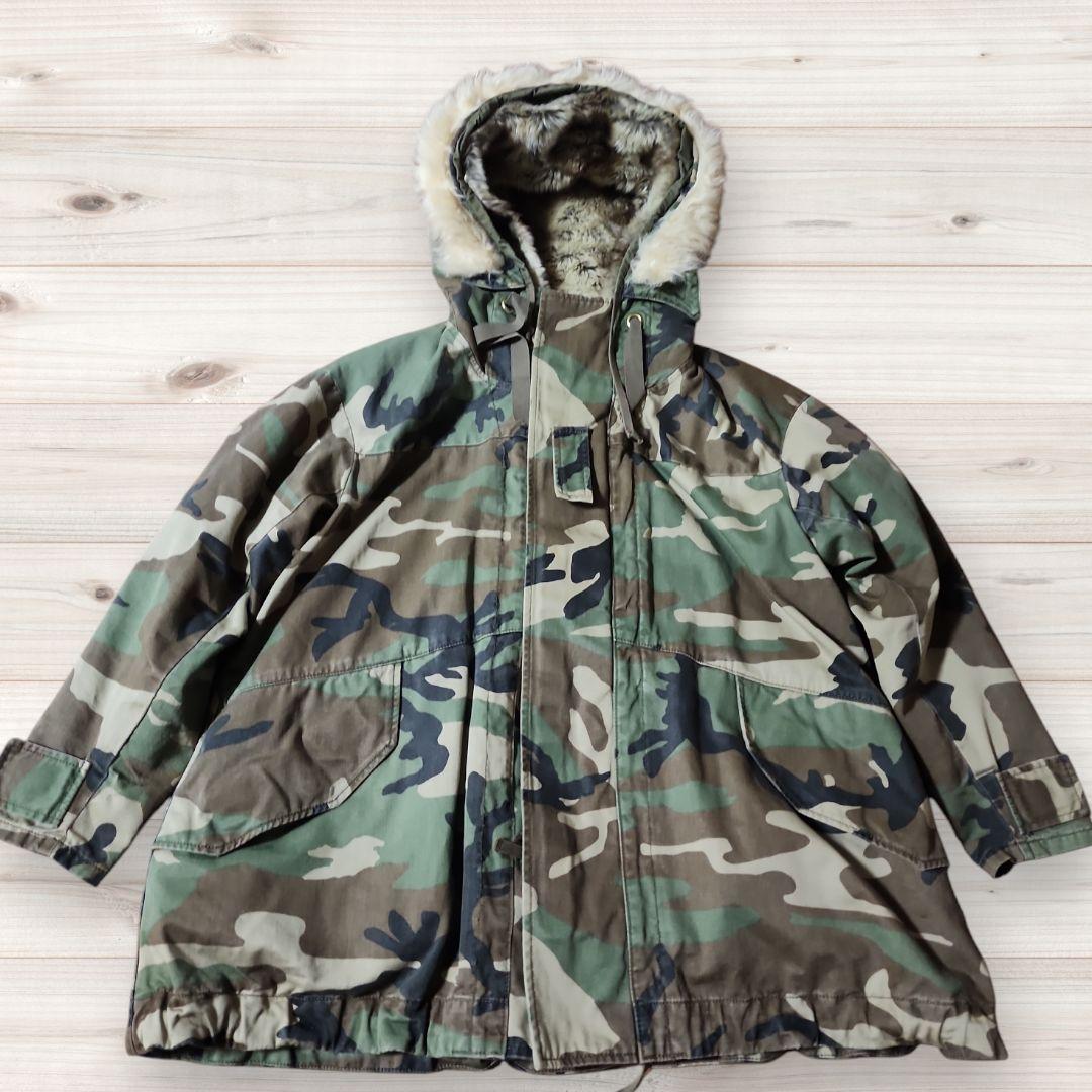 RNA カモフラ アウター ミリタリー　モッズコート　M
