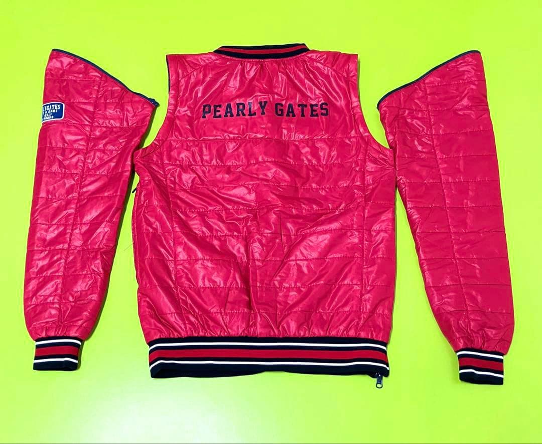 値下げ パーリーゲイツ リバーシブル4way スニード ベスト レッド ネイビー