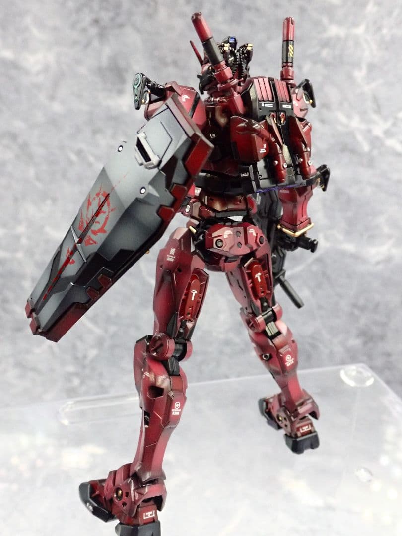 HG ジークアクス 赤いガンダム(フルビット) 全塗装 ガンプラ塗装済 完成品