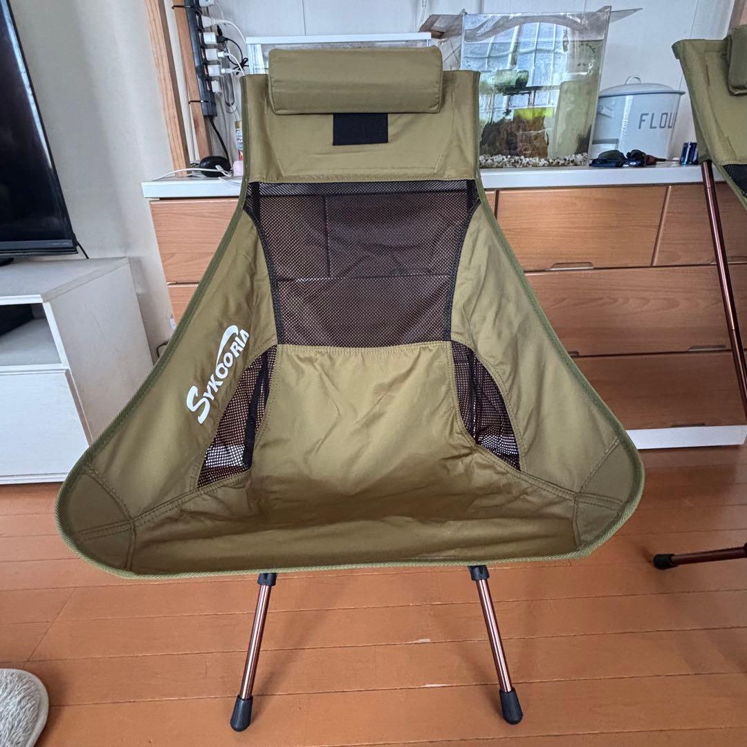 【美品】SYKOORIA ハイバックチェア3脚セット 折りたたみ式ほぼ未使用品