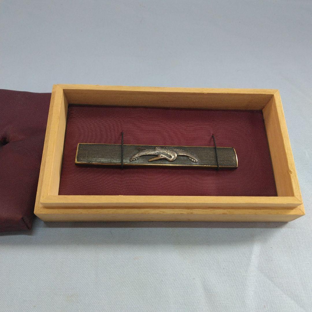 小柄　小柄袋　武具　鶴の彫刻