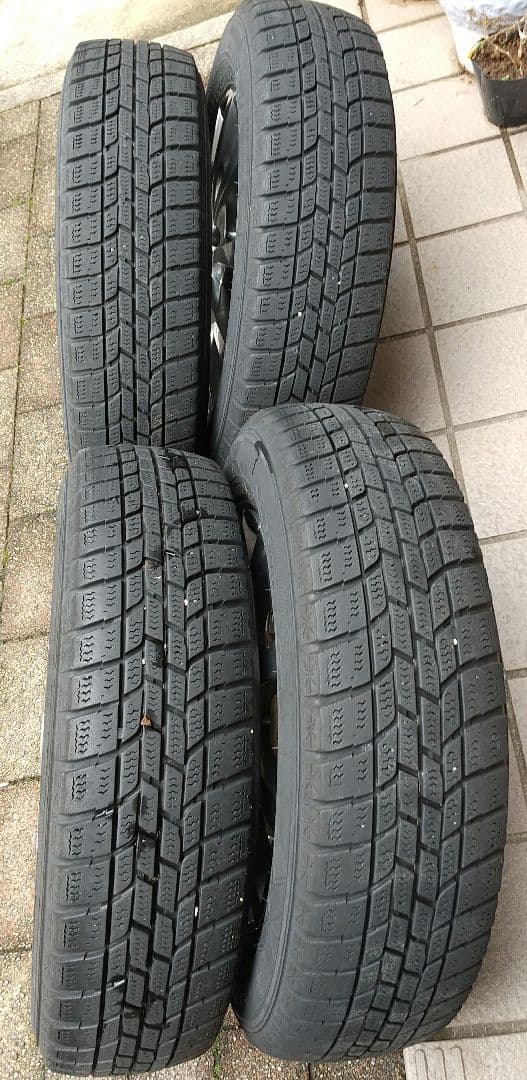 ■スタッドレス155/70R13ダイハツ★アルミ付４本●