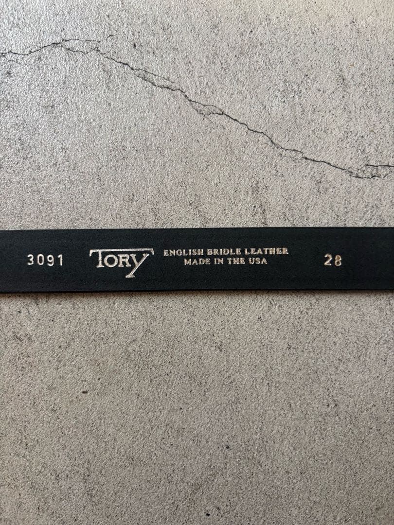 tory leather 3pieceシルバーバックルベルトUSA製 ウエスタン