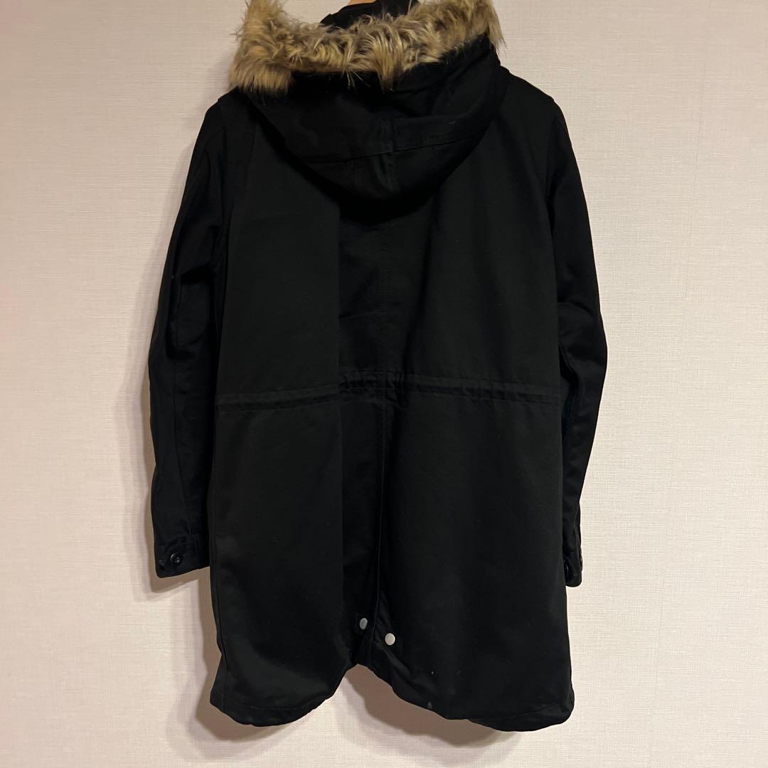 FRED PERRY ブラック モッズコート JP S