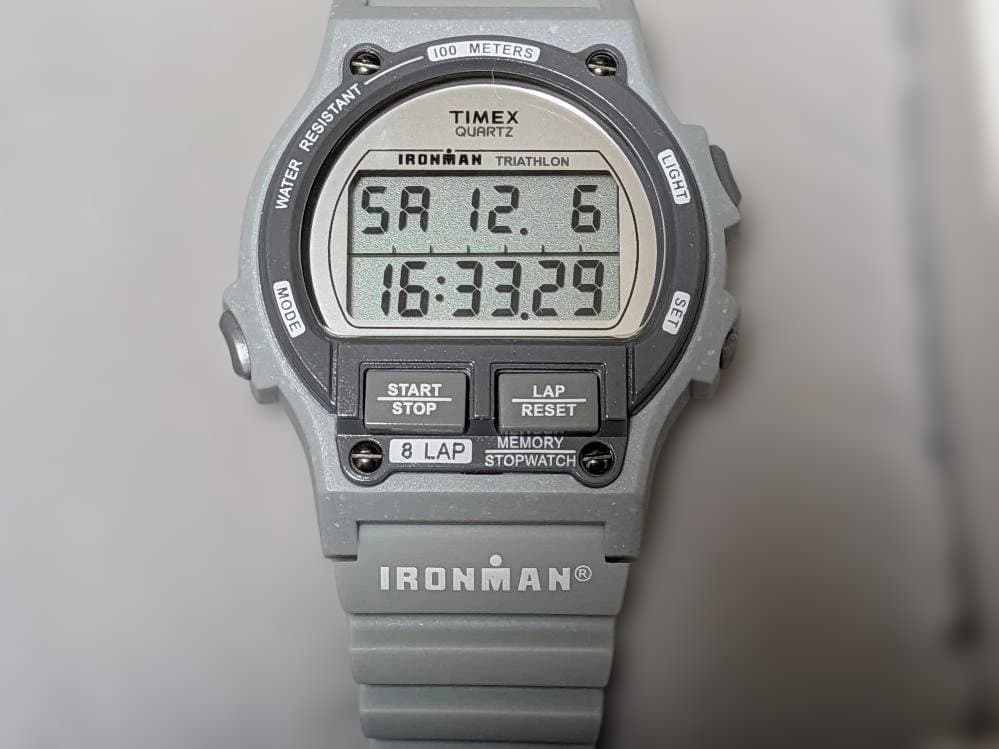 TIMEX IRONMAN ®8LAP W5M54500SW稼働品