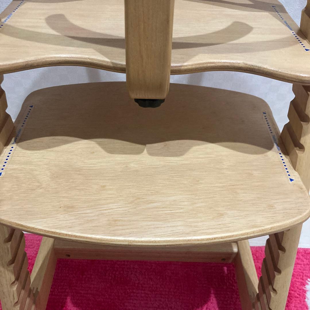 大和屋 すくすくチェアスリムプラス テーブル＆ガード付 ハイチェア ベビーチェア