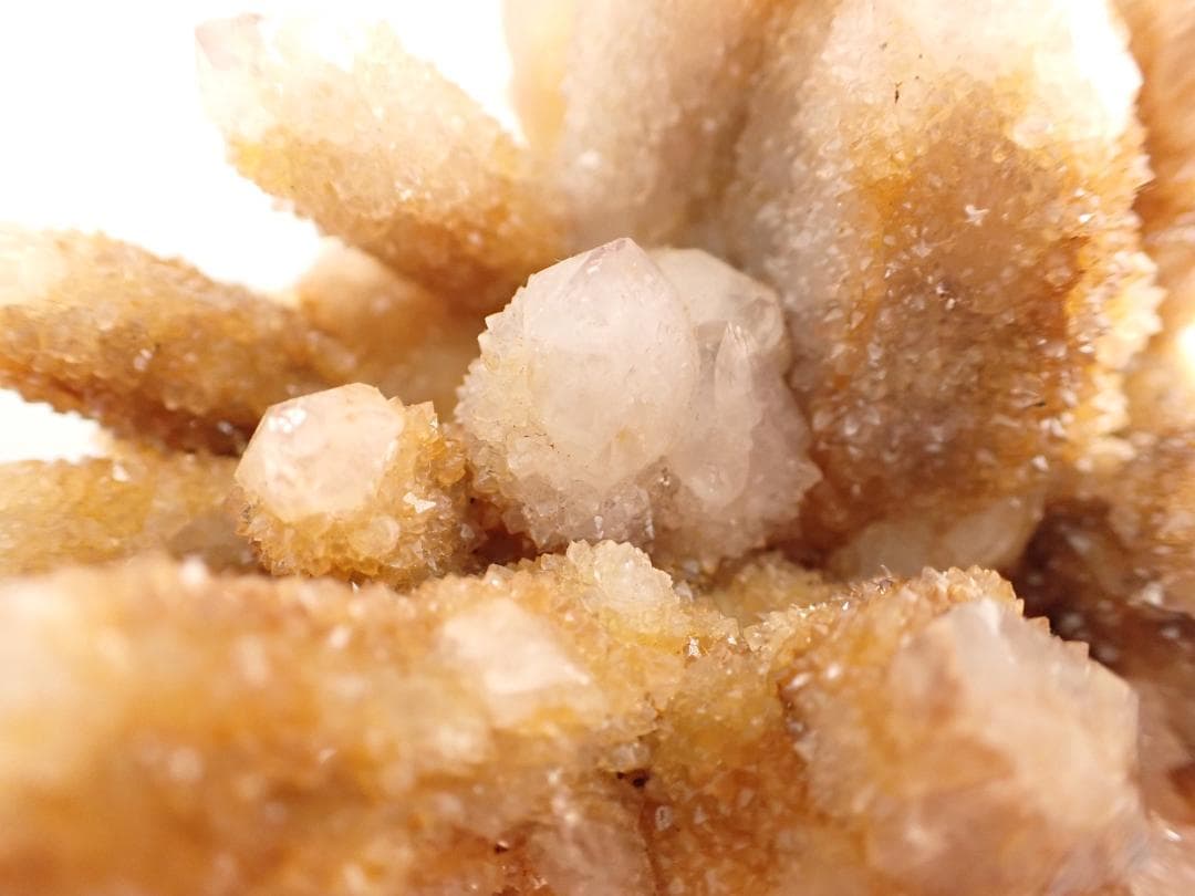 水晶　カクタスクォーツ　鉱物標本　南アフリカ産　クラスター 約154.5g