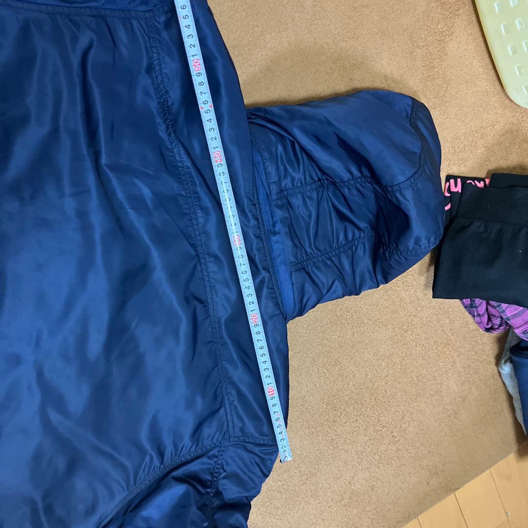 alpha フーデッドリブジャケット　ネイビー　2L