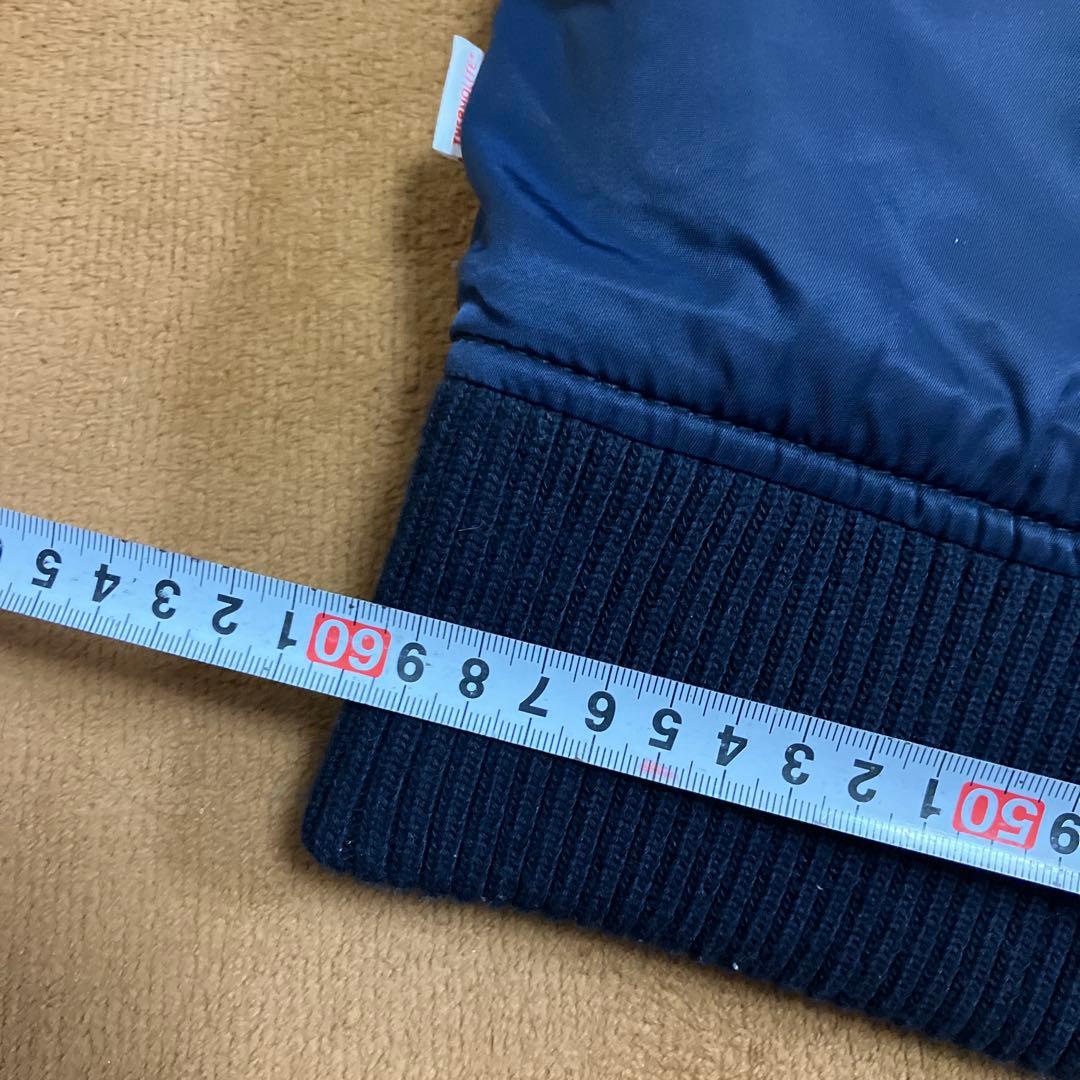 alpha フーデッドリブジャケット　ネイビー　2L