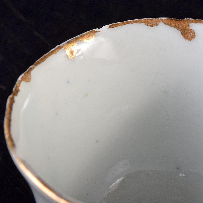 中国　青花山水文　粉彩花文など　盃　12客まとめて　M　R8128