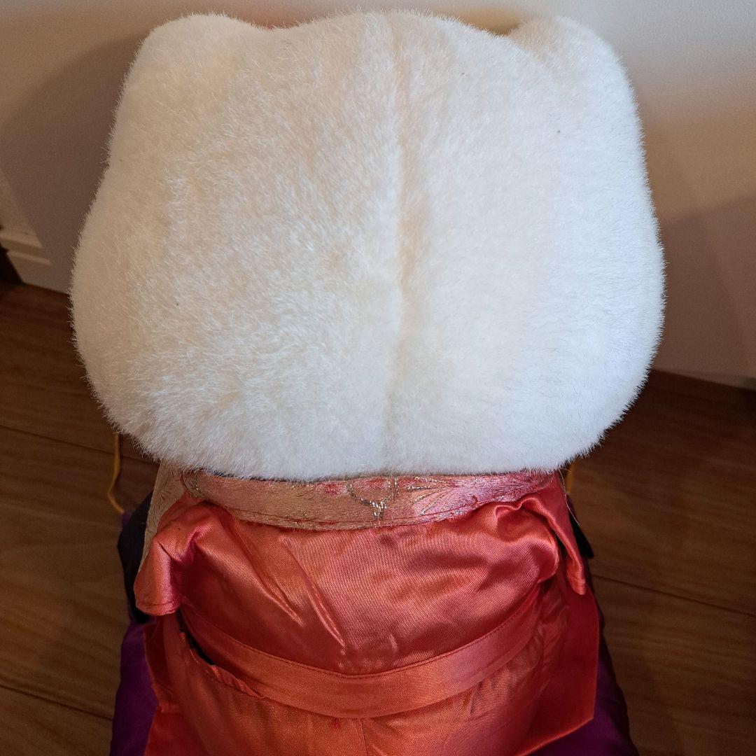 ハローキティ 和服 着物　座布団　正座　ぬいぐるみ　ビッグサイズ