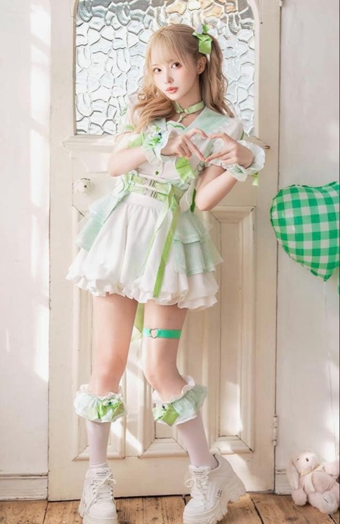 [Malymoon] 色 グリーン 魔法少女 コスプレ 衣装 【マリームーン】