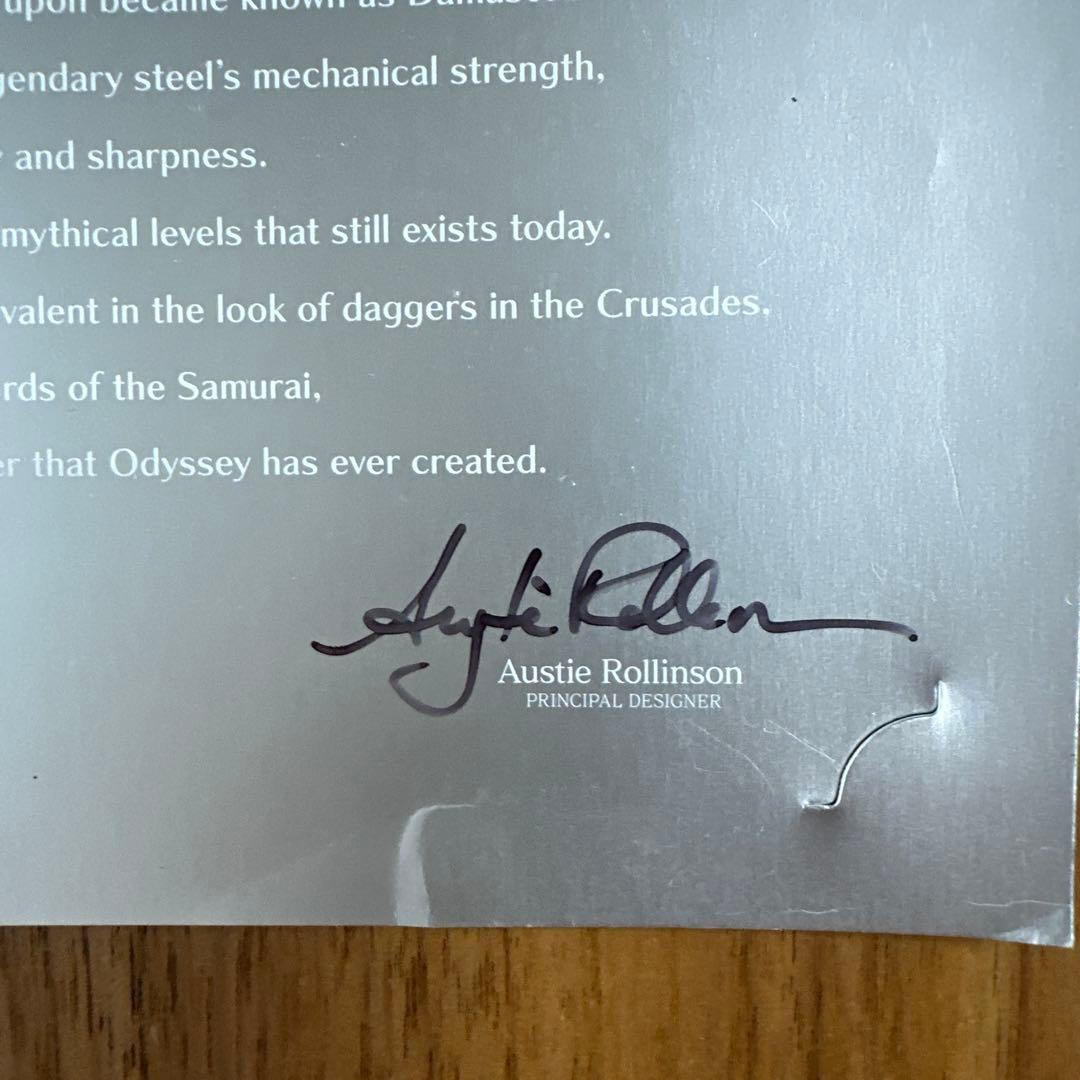 ODYSSEY 世界限定350本ダマスカスツアーパター 化粧箱　未使用革グリップ