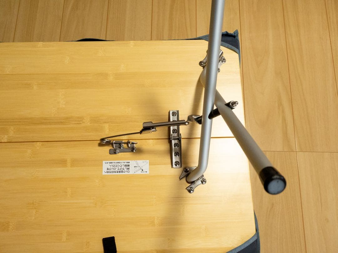 【美品】スノーピークLV-100T ワンアクションローテーブル竹