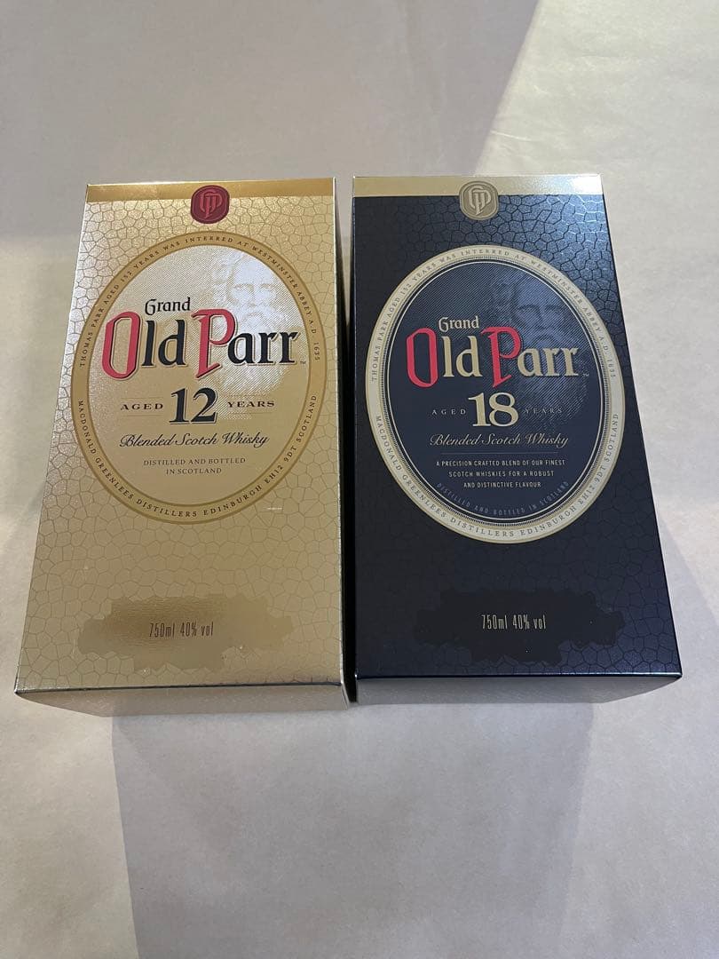【新品未開封】オールドパー 12年・18年ウイスキー 750ml
