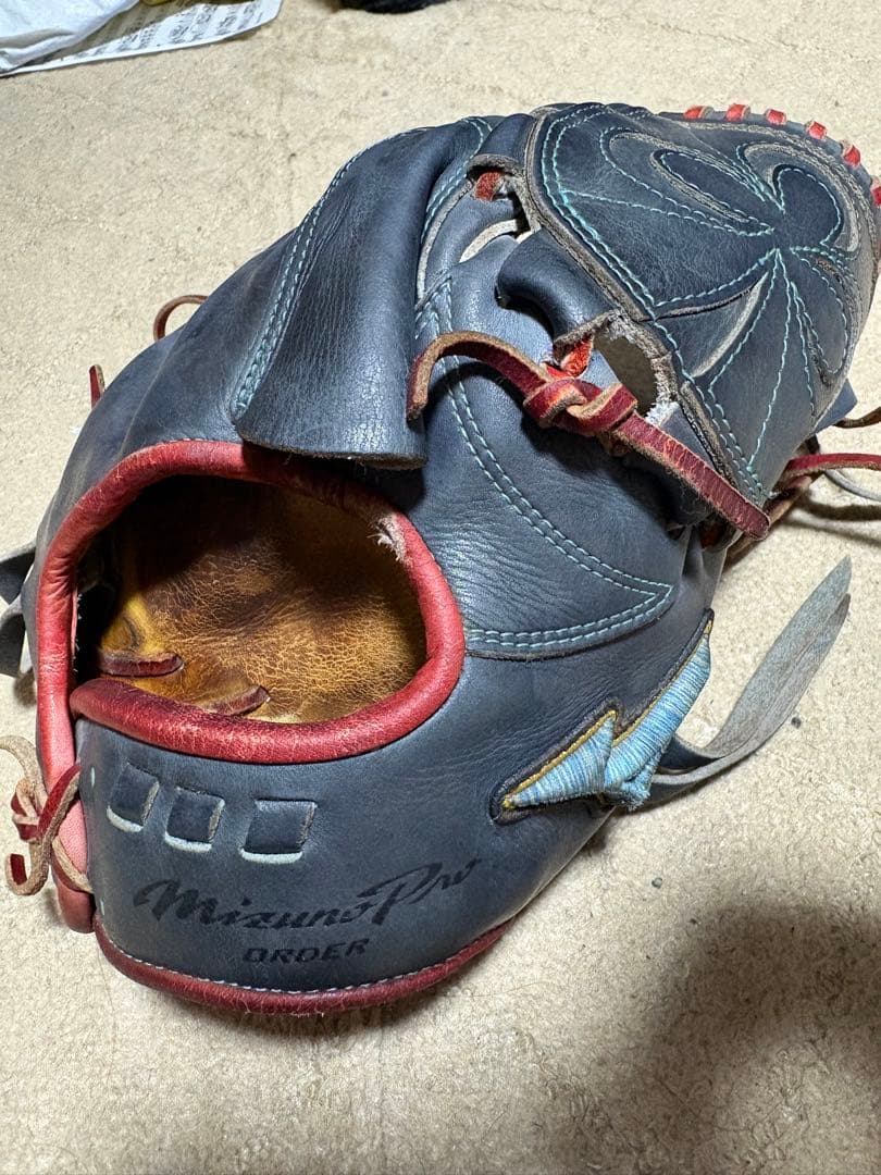 最終値下げMizuno Pro 軟式グローブ オーダー ダイバーシティーブルー