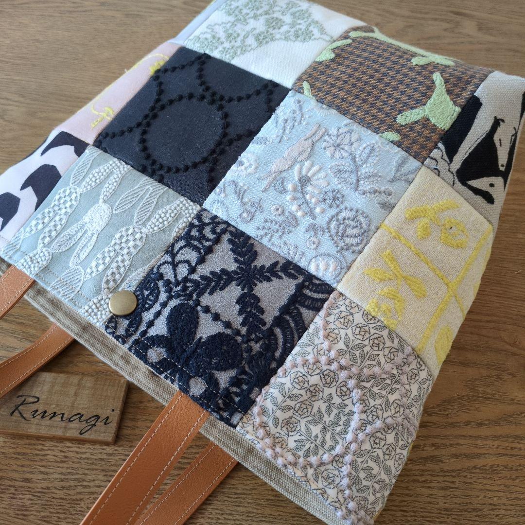 【1557】パッチワーク ハンドバッグ＊ミナペルホネン