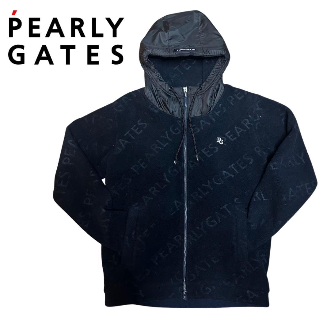 【再出品値引中】PEARLY GATES ゴルフ用フリースジャケット ブラック