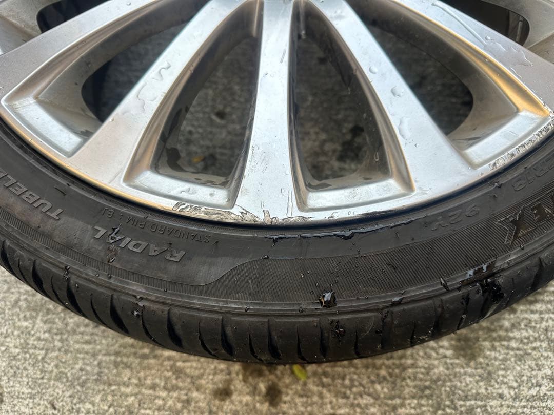 スバルレガシィBR使用バリ溝セット225/40R18PCD100