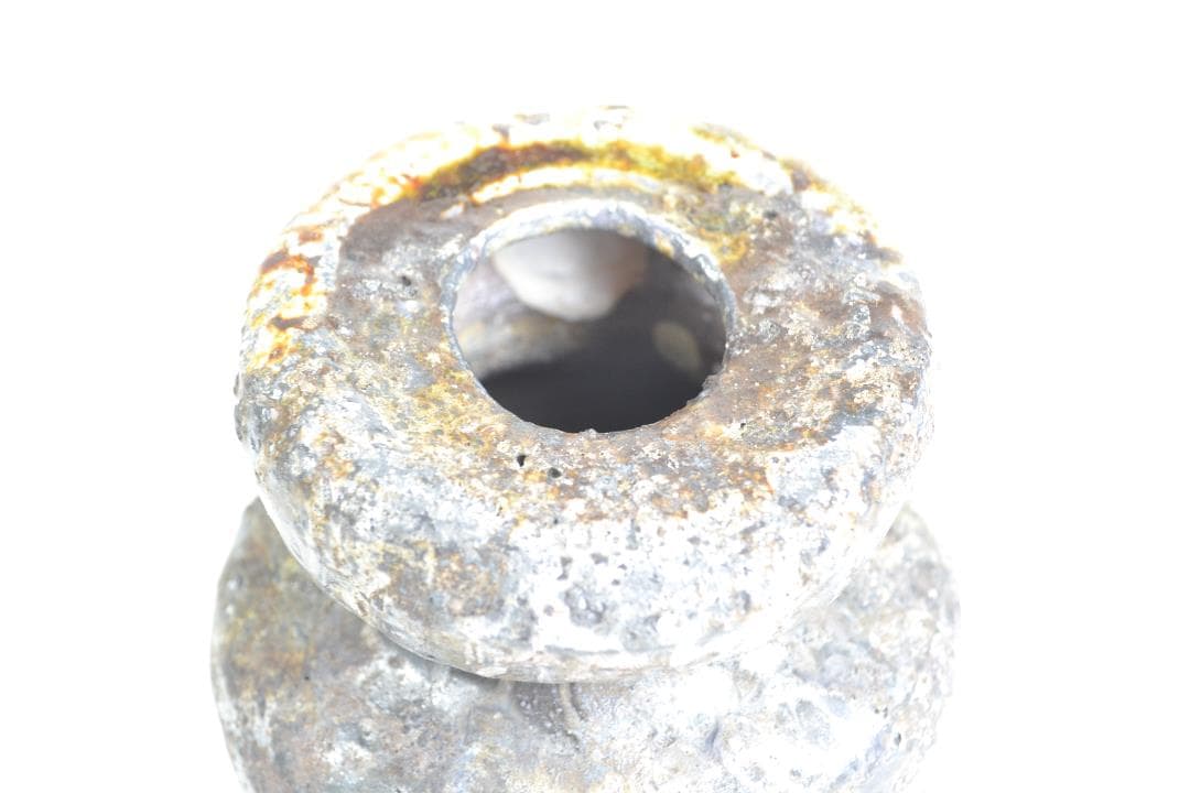 茶道具　大徳寺管長　小田　雪窓師書付　信楽焼　ウズクマル花入　楽入造