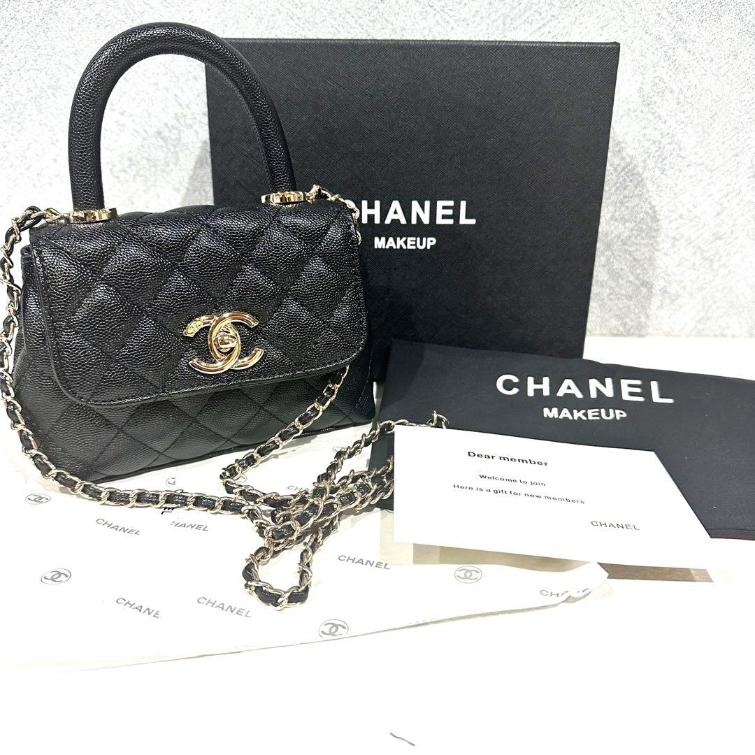 【非売品】シャネル ノベルティ トップハンドル ゴールドチェーンショルダーバッグ