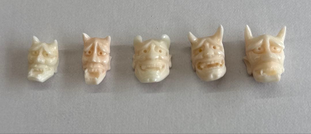 珊瑚　能面　5セット