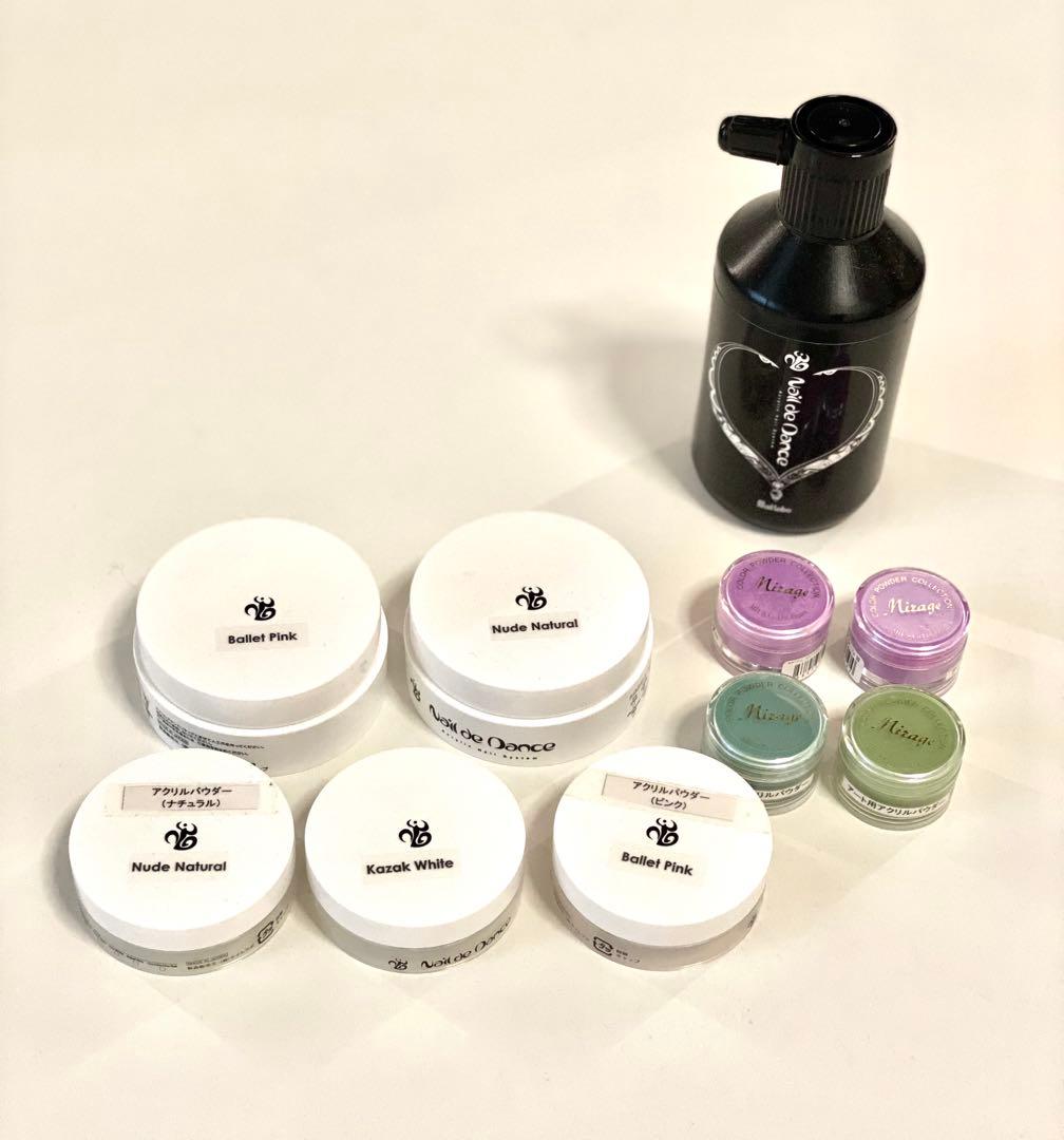 ◎ ネイルデダンス ミスミラージュ アクリルパウダー リキッド セット