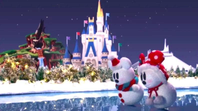 東京ディズニー★BIG!　ミッキースノー　雪だるまぬいぐるみ