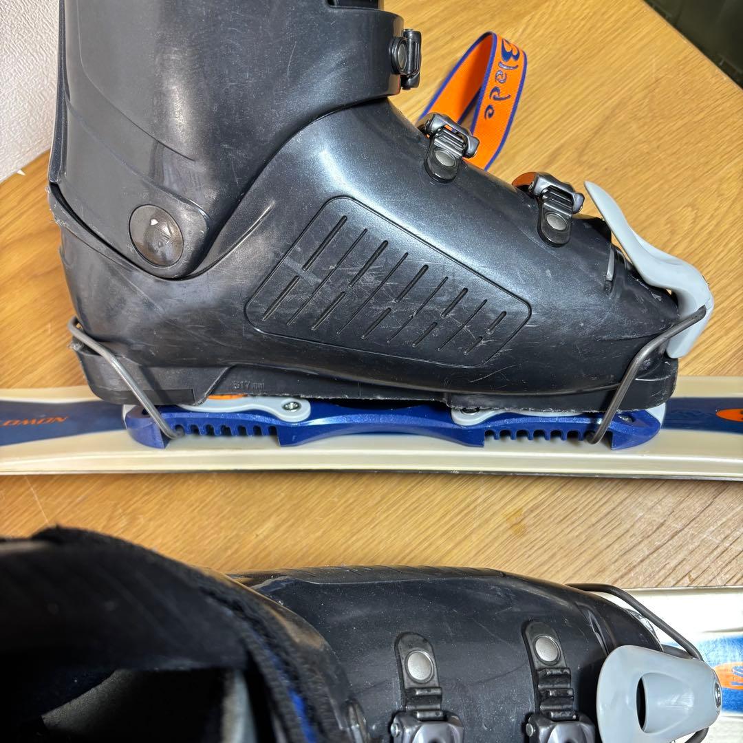 メンズ　ショートスキー　ファンスキーセット　サロモン　27-27.5cmブーツ付