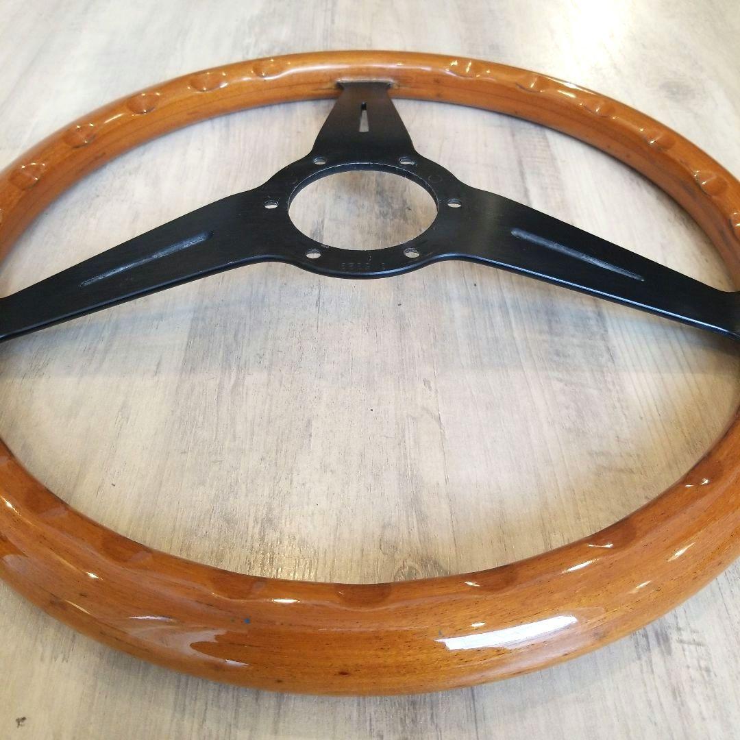 NARDI★ナルディウッドステアリング/ブラックスポーク　37Φ