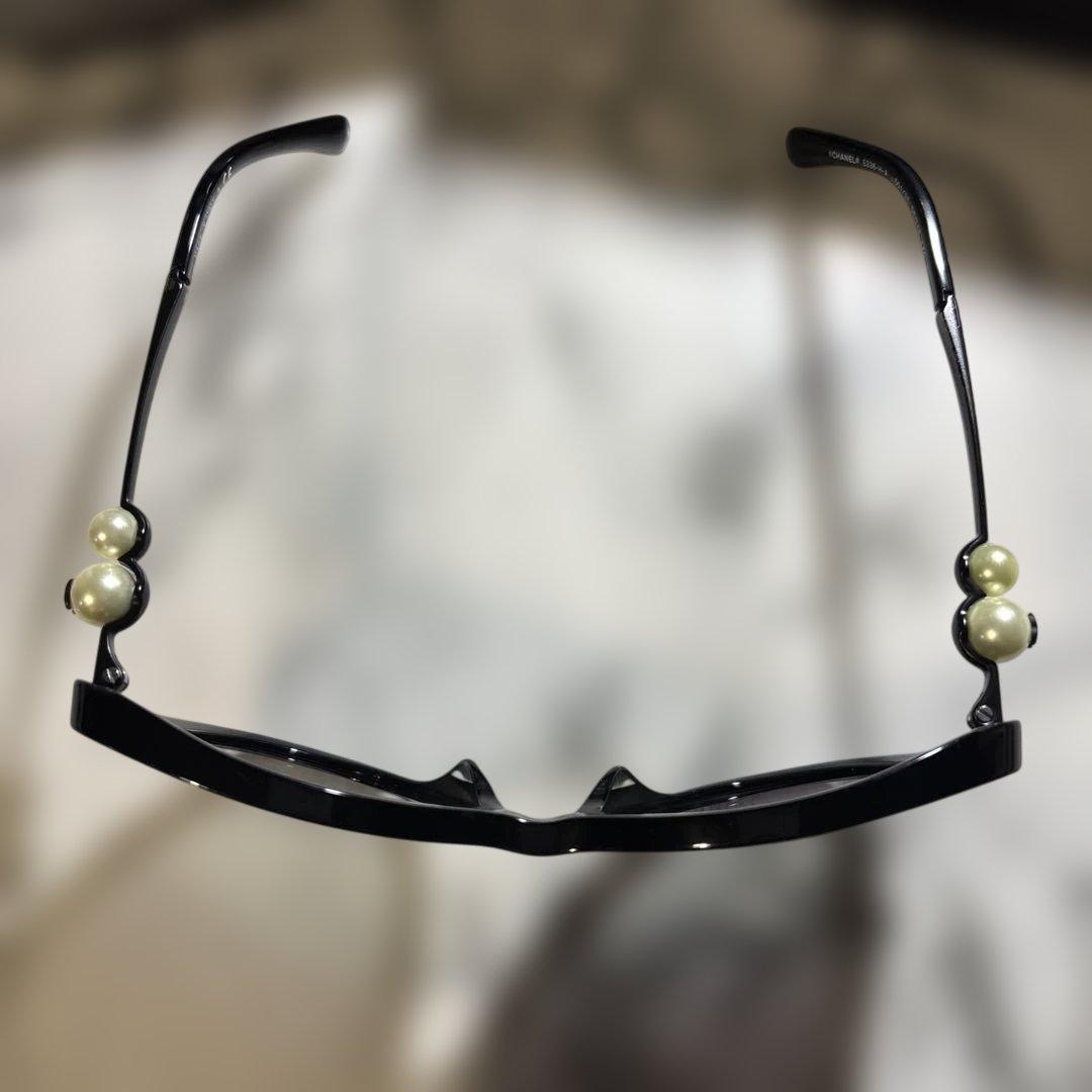 【外箱 ケースつき】CHANEL サングラス パールサングラス ブラック