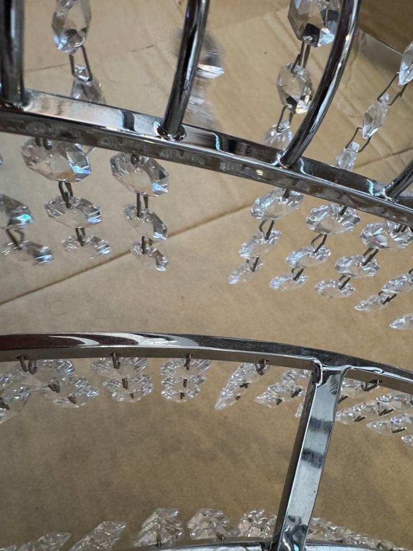 @kinnik❤︎ クリスタルシャンデリア 多層構造