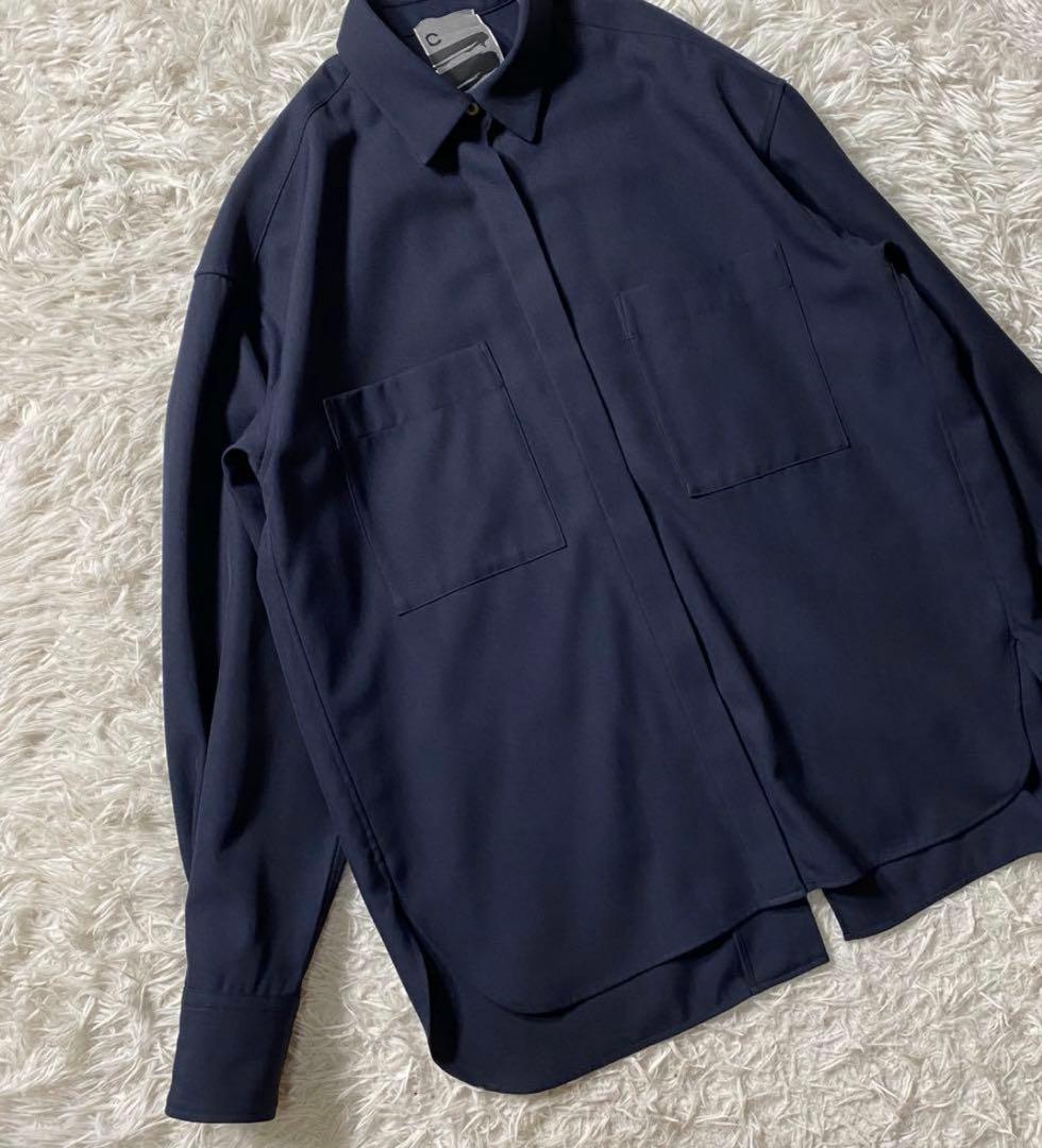 【極美品】カオス　長袖シャツ　オーバーサイズ　リネン混　バックスリット