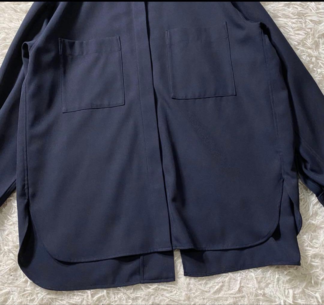 【極美品】カオス　長袖シャツ　オーバーサイズ　リネン混　バックスリット