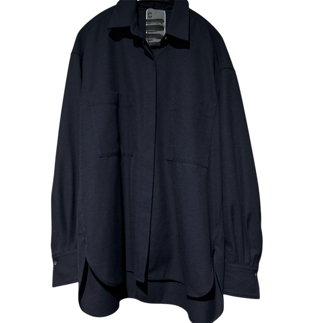 【極美品】カオス　長袖シャツ　オーバーサイズ　リネン混　バックスリット