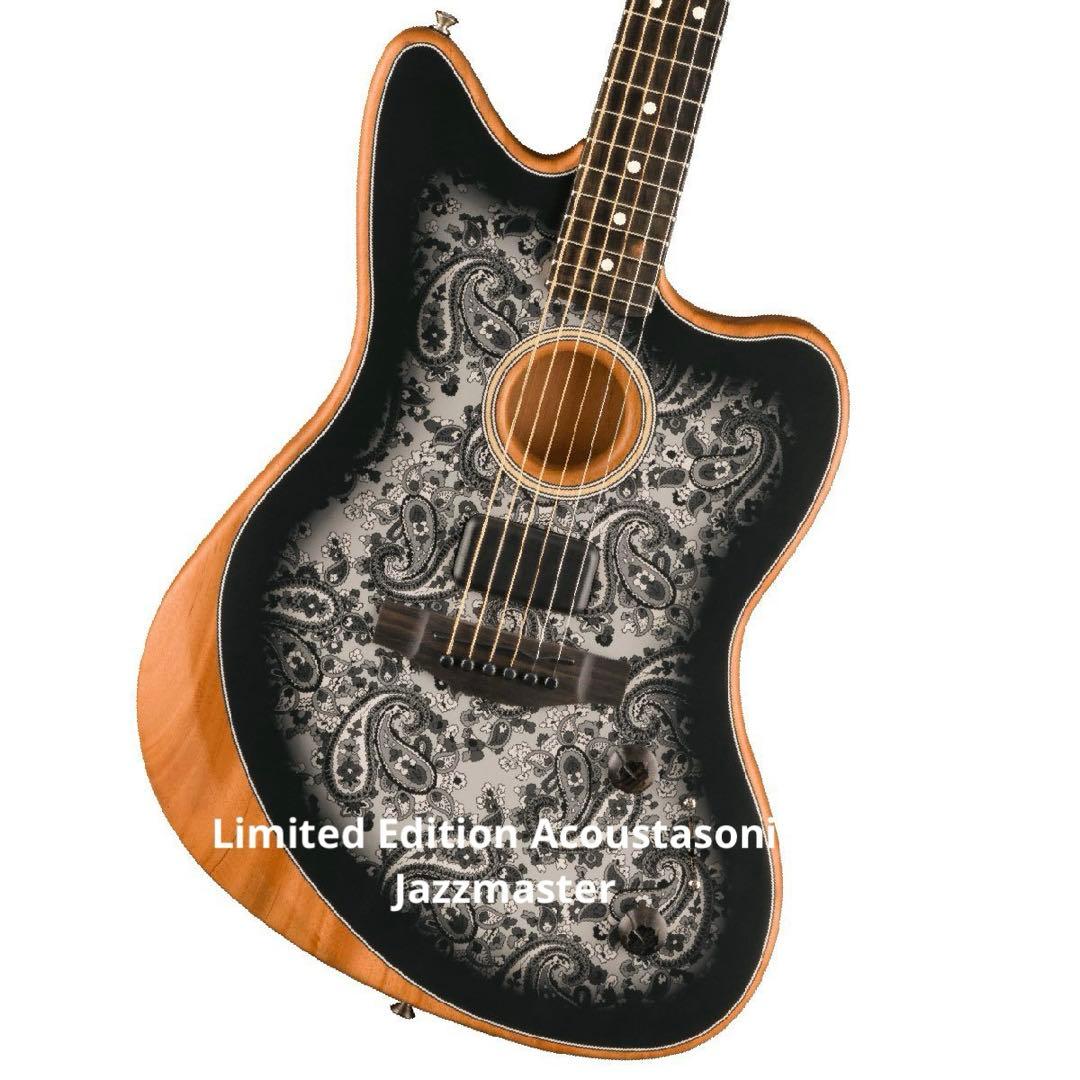 フェンダー/アコースタソニック/￼ ジャズマスター/ ブラックペイズリー