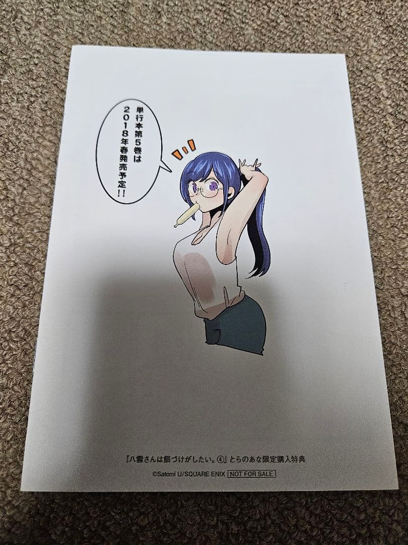 八雲さんは餌づけがしたい。 とらのあな 特典 書き下ろし小冊子