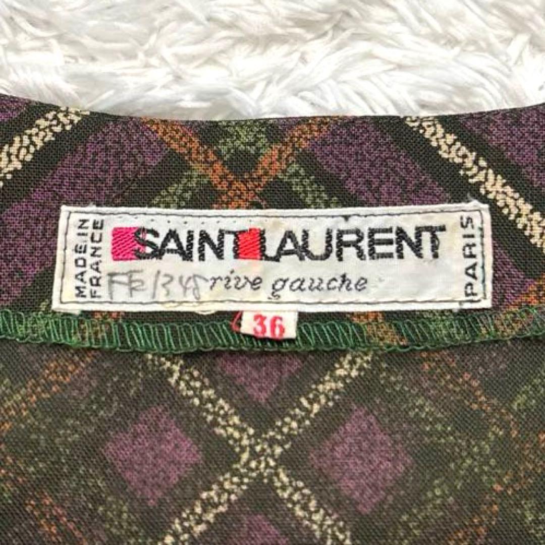 SAINT LAURENT rive gauche ワンピース ミモレ丈 36