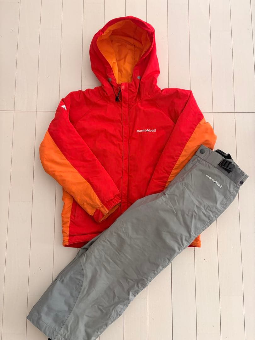 【mont-bell 】スノーウェア 上下セット 140/120cm