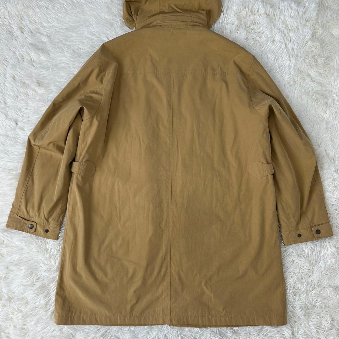 【美品/LL】バーバリーロンドン モッズコート ライナー付 フード ベージュ