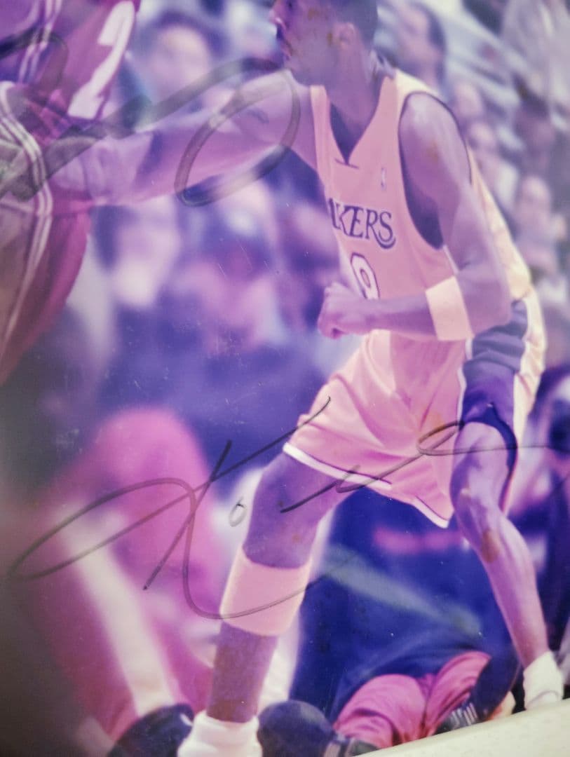 コービーブライアント / レブロンジェームズ サイン フォト LCG証明書